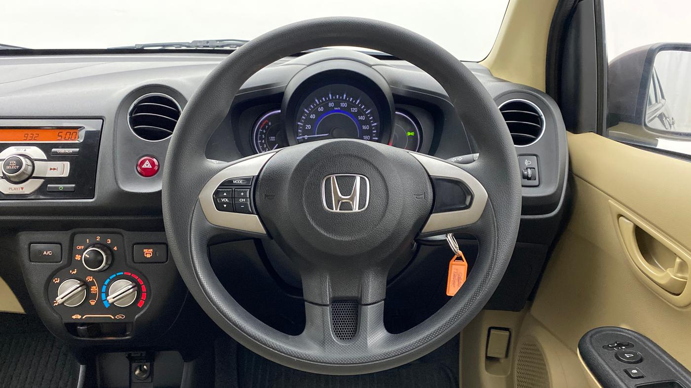 2015 Honda Brio 1.2 S MT I VTEC, Petrol, Manual, 13,570 km, Steering Wheel Close Up