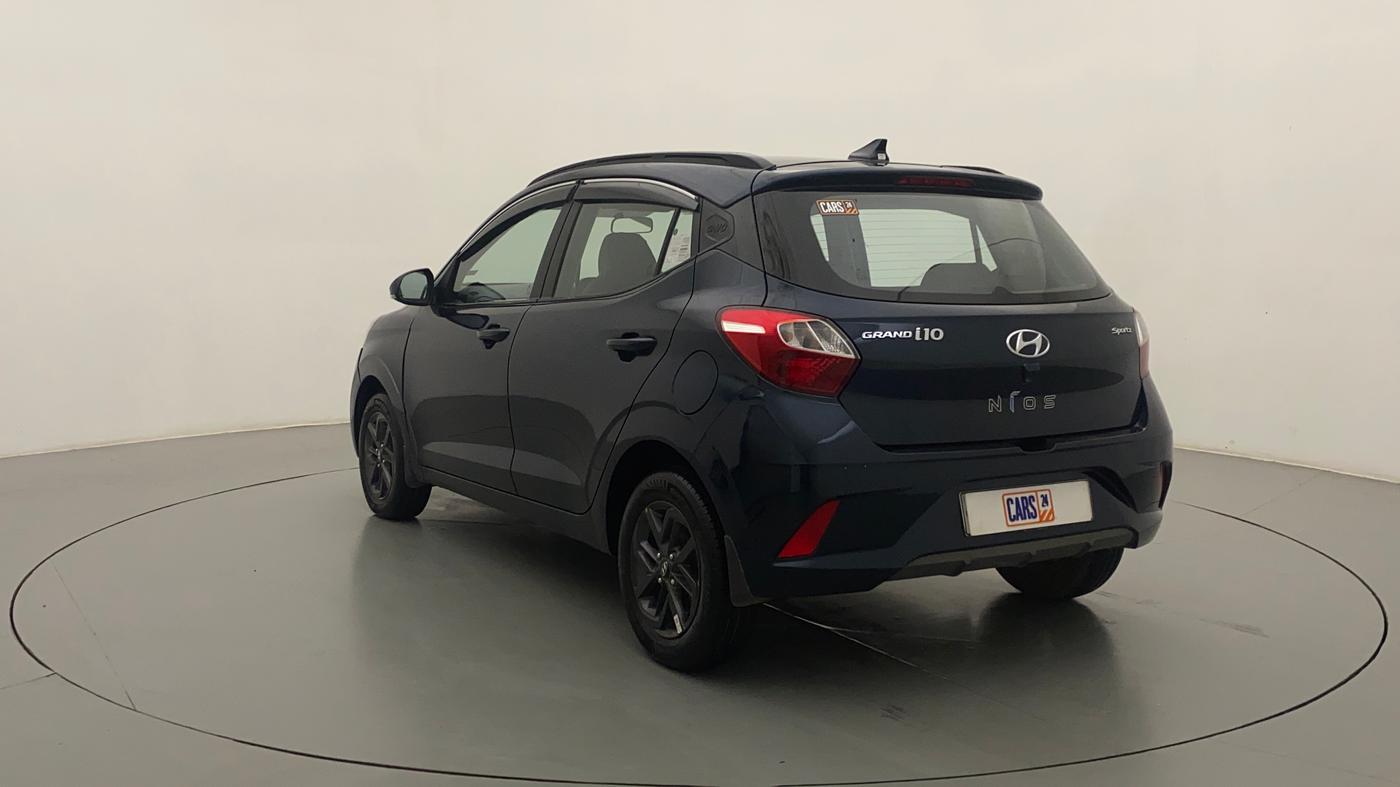 2020 Hyundai GRAND I10 NIOS SPORTZ AMT 1.2 KAPPA VTVT, Petrol, Automatic, 13,350 km, Left Back Diagonal