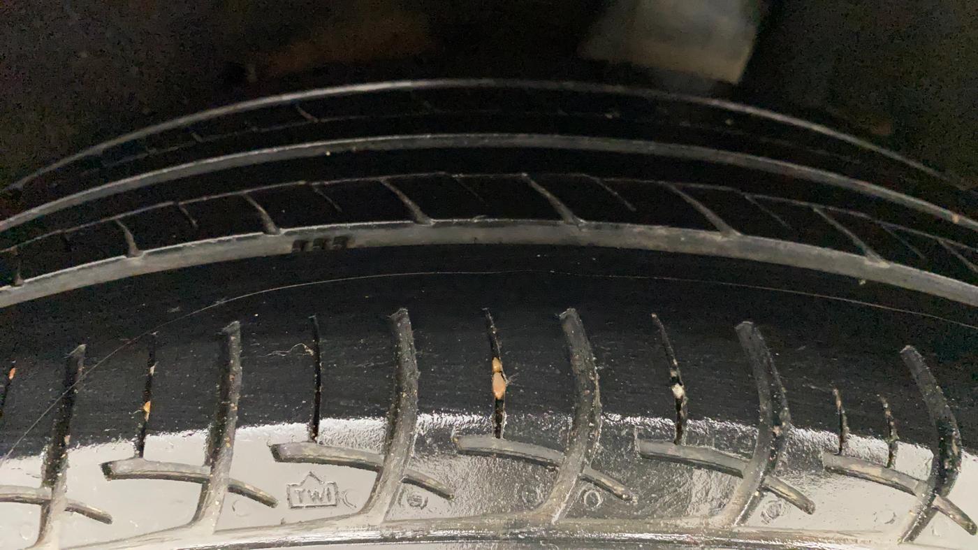 2017 Maruti Baleno DELTA CVT PETROL 1.2, Petrol, Automatic, 55,127 km, Left Rear Tyre Tread