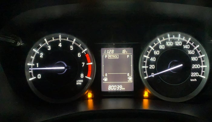 2023 Maruti Baleno DELTA CNG 1.2L, CNG, Manual, 80,032 km, Odometer Image
