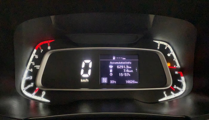 2021 KIA SONET HTX 1.0 IMT, Petrol, Manual, 14,680 km, Odometer Image