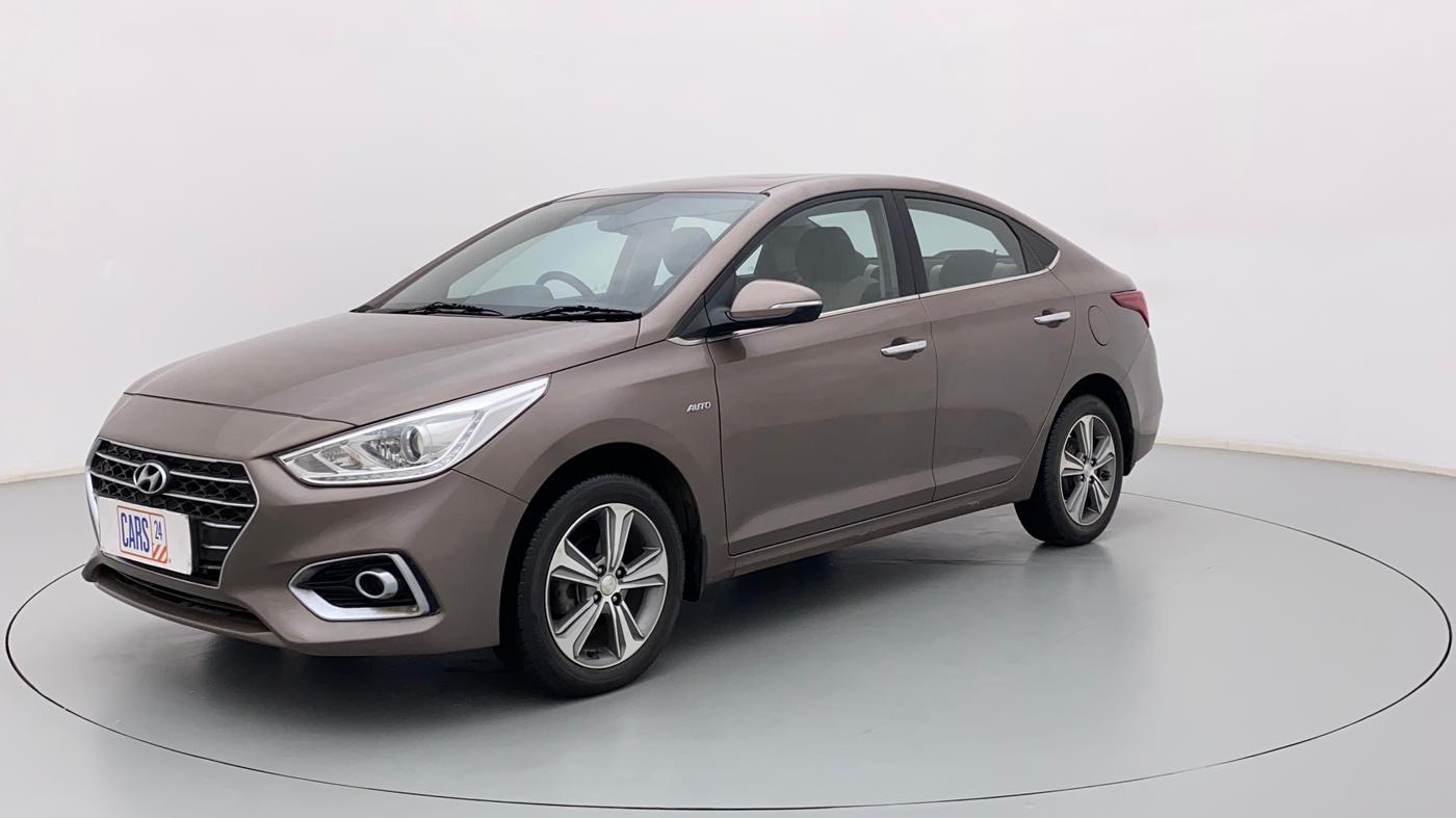2019 Hyundai Verna 1.6 VTVT SX + AT, Petrol, Automatic, 18,314 km, Left Front Diagonal