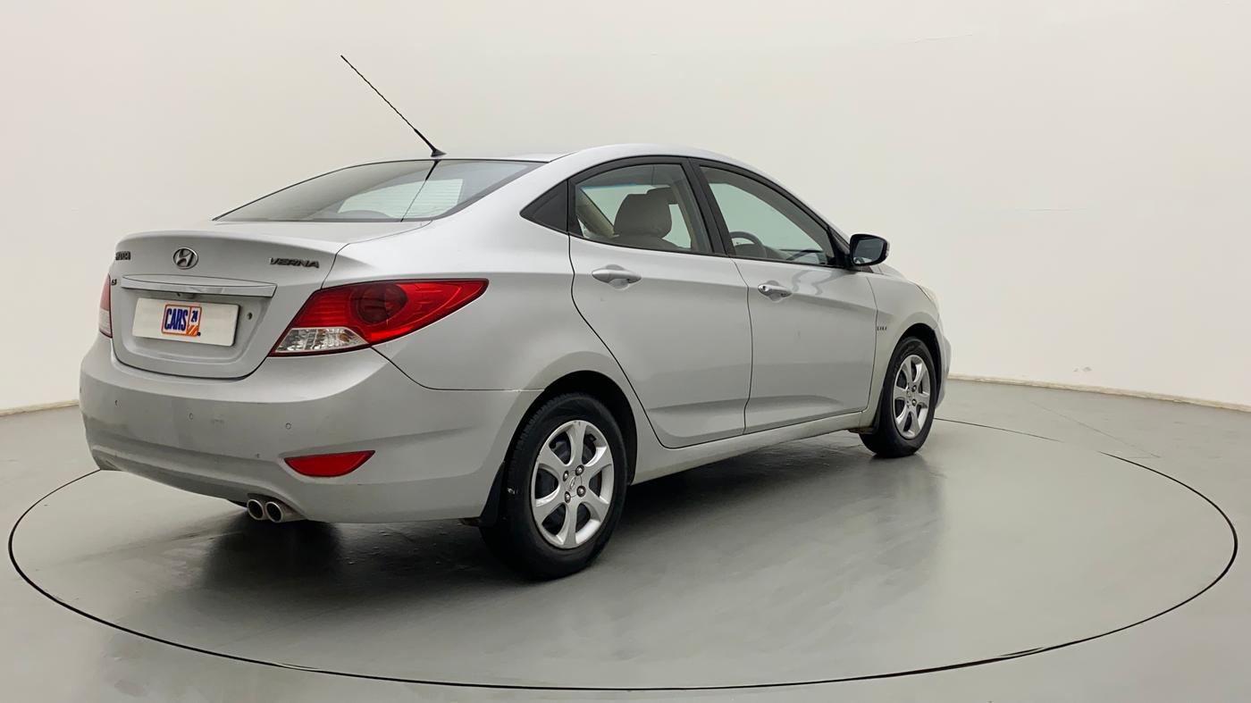 2012 Hyundai Verna FLUIDIC 1.6 VTVT EX, Petrol, Manual, 78,912 km, Right Back Diagonal