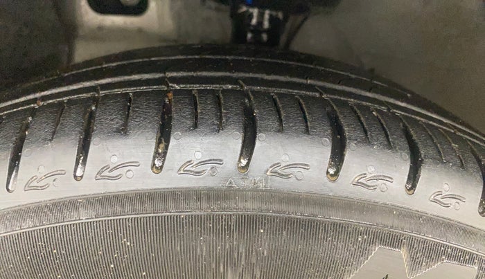 2024 Hyundai AURA SX PLUS 1.2 AMT, Petrol, Automatic, 12,164 km, Left Front Tyre Tread