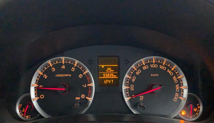 2014 Maruti Swift Dzire VXI, Petrol, Manual, 55,835 km, Odometer Image