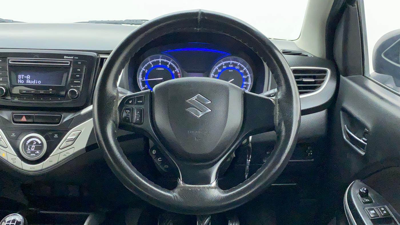 2016 Maruti Baleno DELTA 1.2 K12, Petrol, Manual, 49,583 km, Steering Wheel Close Up