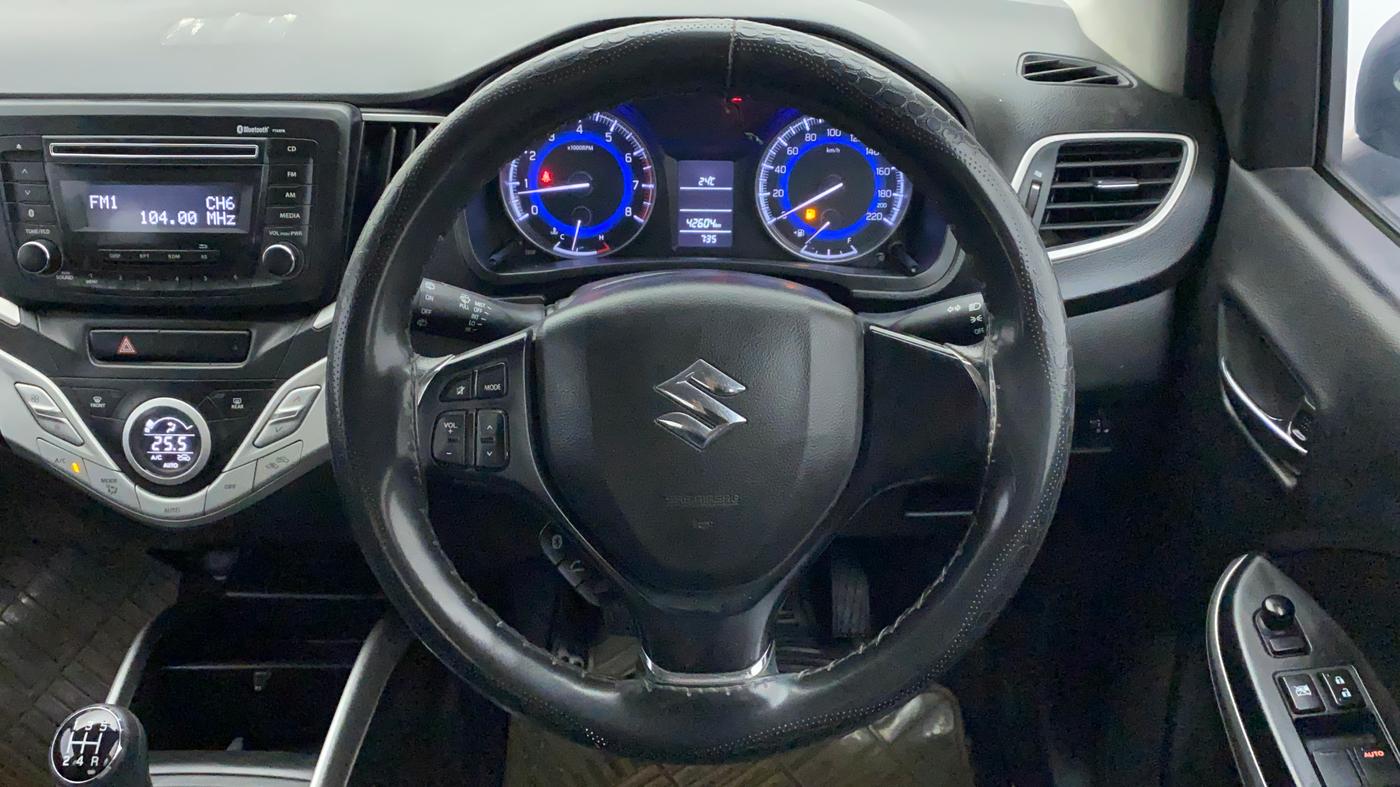 2018 Maruti Baleno DELTA PETROL 1.2, Petrol, Manual, 42,604 km, Steering Wheel Close Up