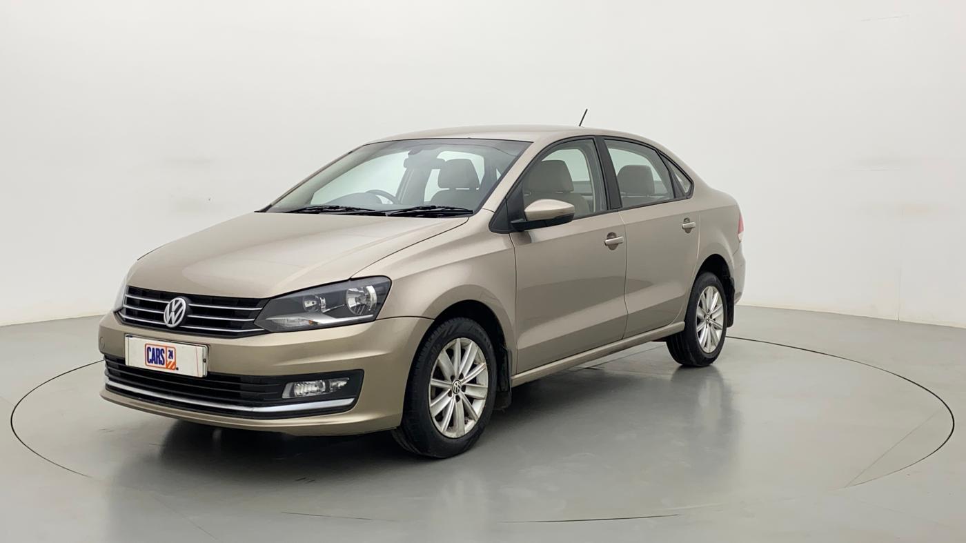 2016 Volkswagen Vento HIGHLINE PETROL AT, Petrol, Automatic, 80,842 km, Left Front Diagonal