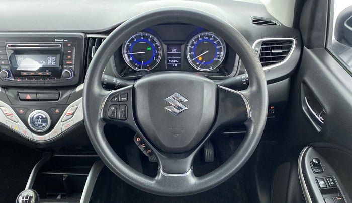 2017 Maruti Baleno DELTA 1.2 K12, Petrol, Manual, 55,683 km, Steering Wheel Close Up