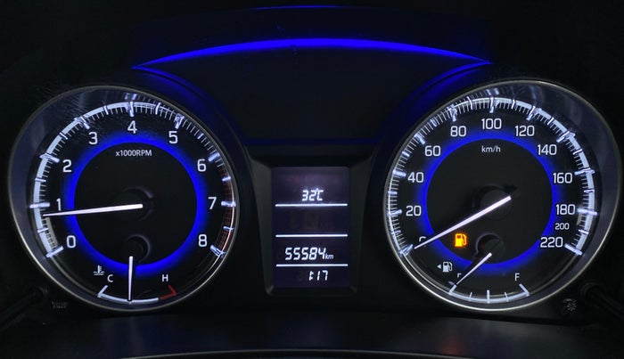2017 Maruti Baleno DELTA 1.2 K12, Petrol, Manual, 55,683 km, Odometer Image