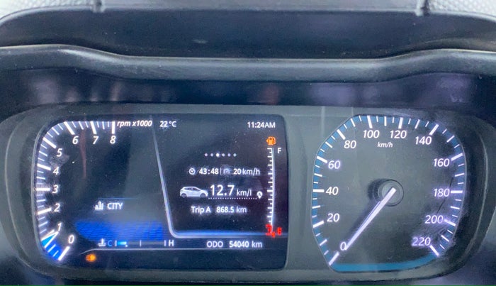 2020 Tata ALTROZ XZ (O) 1.2 RTN, Petrol, Manual, 54,207 km, Odometer Image
