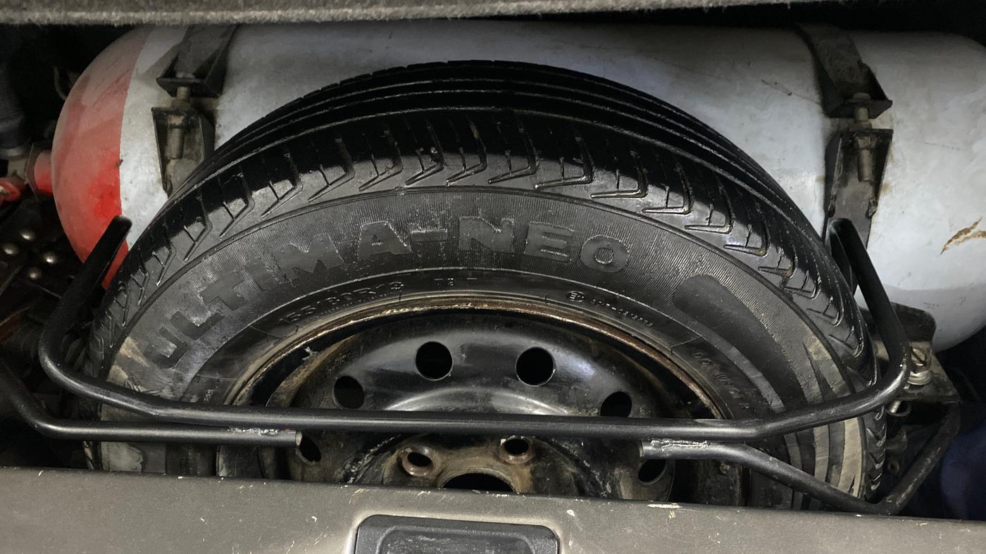 2020 Maruti New Wagon-R LXI CNG 1.0, CNG, Manual, 92,631 km, Spare Tyre