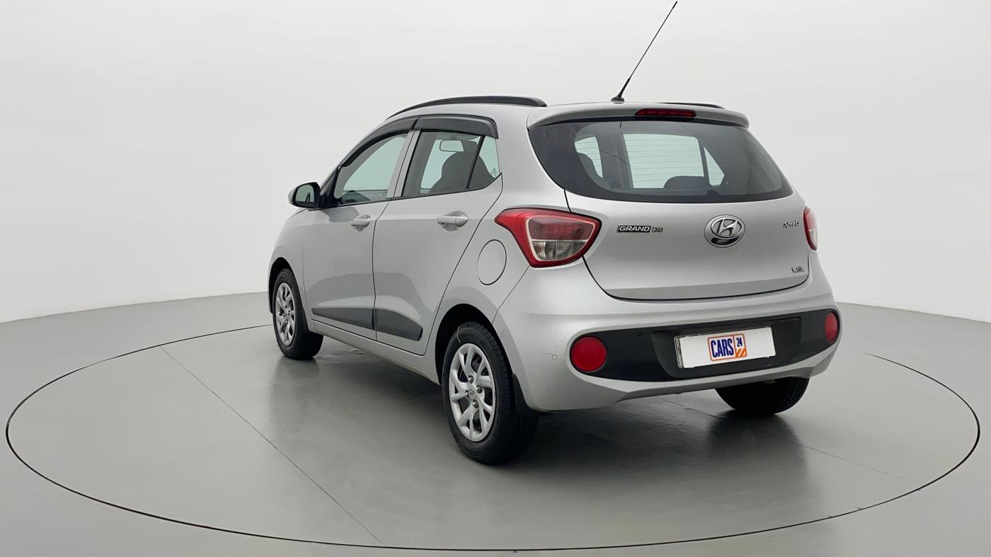 2017 Hyundai Grand i10 Sportz(O) 1.2 MT, Petrol, Manual, 35,162 km, Left Back Diagonal