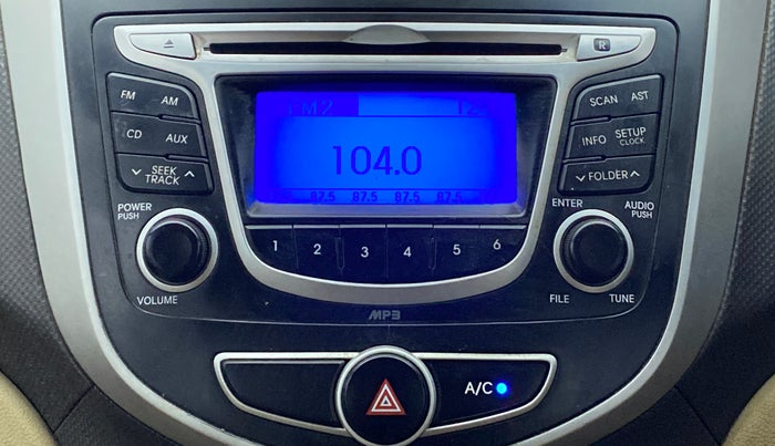 2014 Hyundai Verna FLUIDIC 1.4 VTVT, CNG, Manual, 82,980 km, Infotainment System