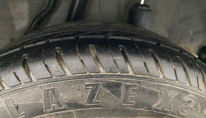 2017 Honda Amaze 1.2L I-VTEC S OPT, Petrol, Manual, 66,508 km, Left Rear Tyre Tread