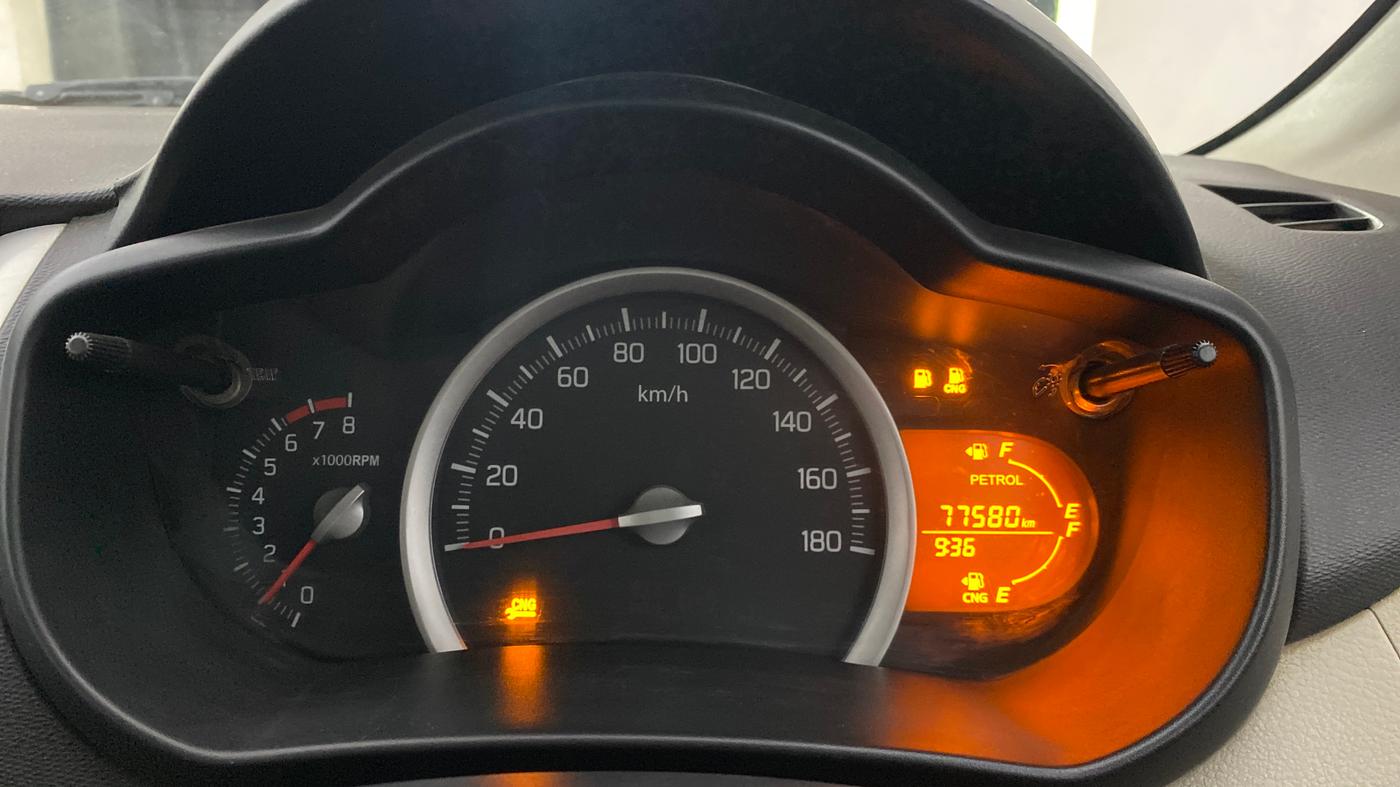 2016 Maruti Celerio VXI CNG, CNG, Manual, 77,549 km, Odometer Image
