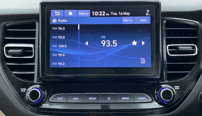 2021 Hyundai Verna SX (O)1.5 VTVT, Petrol, Manual, 18,799 km, Infotainment System