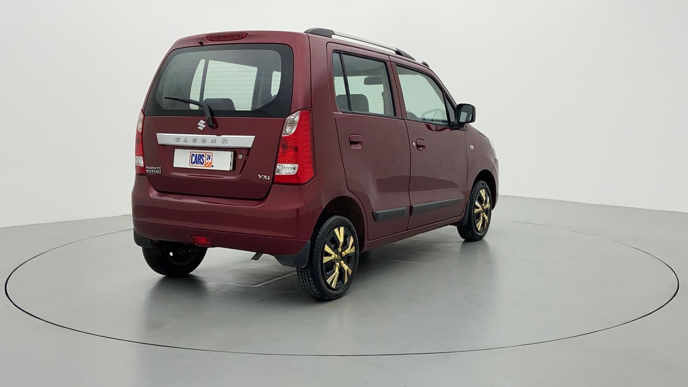 2012 Maruti Wagon R 1.0 VXI, Petrol, Manual, 53,831 km, Right Back Diagonal (45- Degree) View
