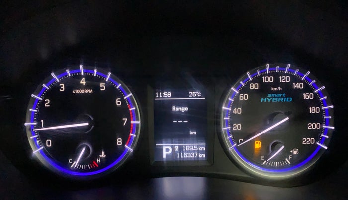 2020 Maruti S Cross DELTA AT1.5, Petrol, Automatic, 1,16,328 km, Odometer Image