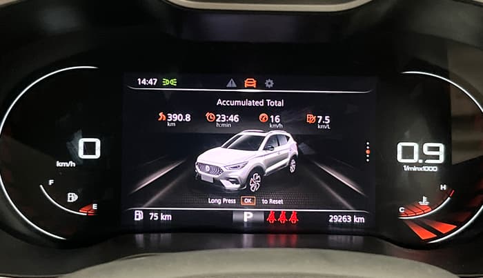 2023 MG ASTOR SMART 1.5 CVT, Petrol, Automatic, 29,217 km, Odometer Image