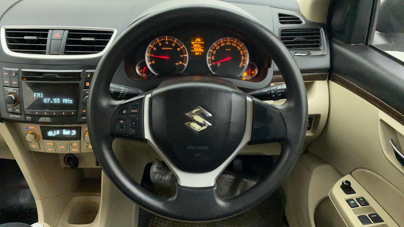 2013 Maruti Swift Dzire ZXI, Petrol, Manual, 45,873 km, Steering Wheel Close Up