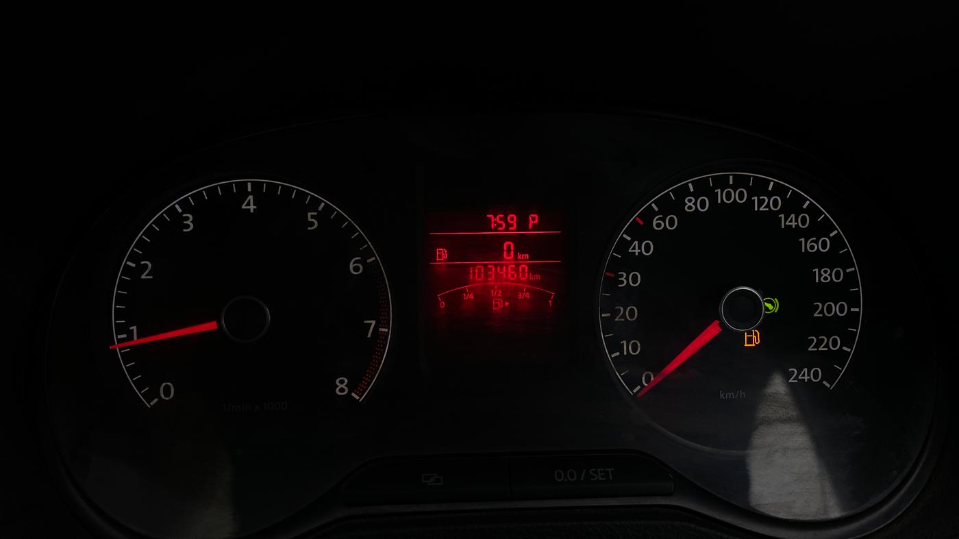 2013 Volkswagen Polo GT TSI AT, Petrol, Automatic, 1,03,363 km, Odometer Image