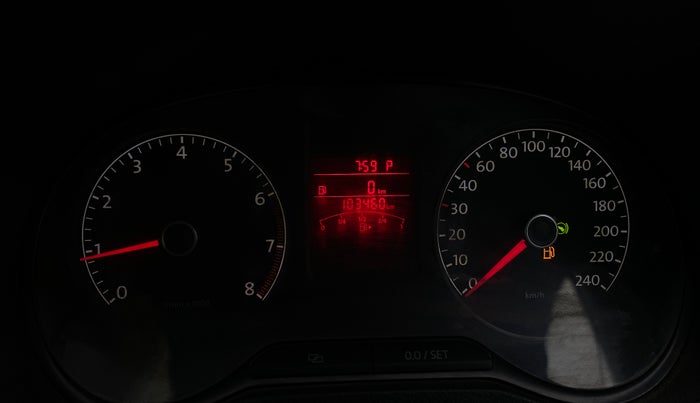 2013 Volkswagen Polo GT TSI AT, Petrol, Automatic, 1,03,446 km, Odometer Image