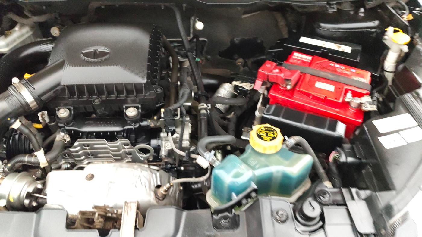 2022 Tata NEXON XZA PLUS (O) PETROL DARK EDITION, Petrol, Automatic, 47,975 km, Engine View - Left