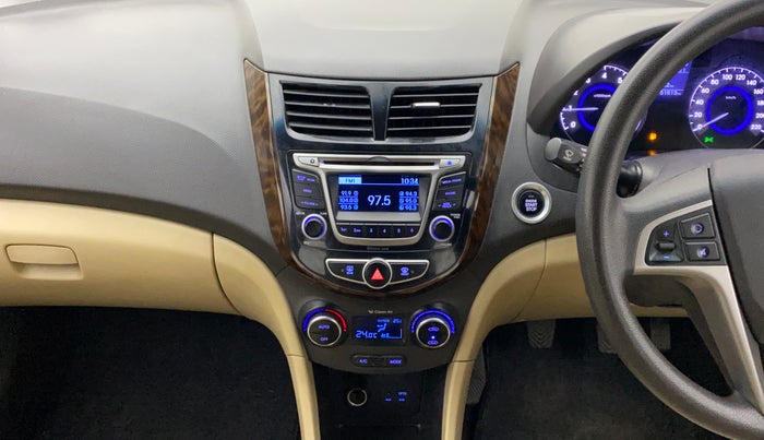 2015 Hyundai Verna FLUIDIC 4S 1.6 VTVT S(O), Petrol, Manual, 51,974 km, Air Conditioner
