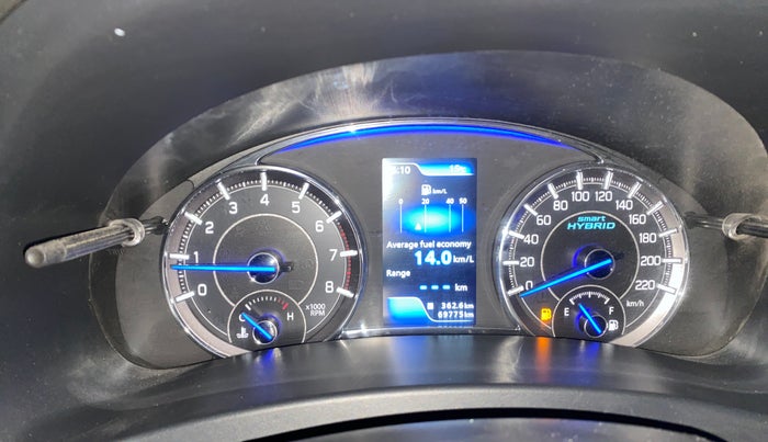 2022 Maruti Ciaz DELTA 1.5 SHVS MT PETROL, Petrol, Manual, 69,755 km, Odometer Image