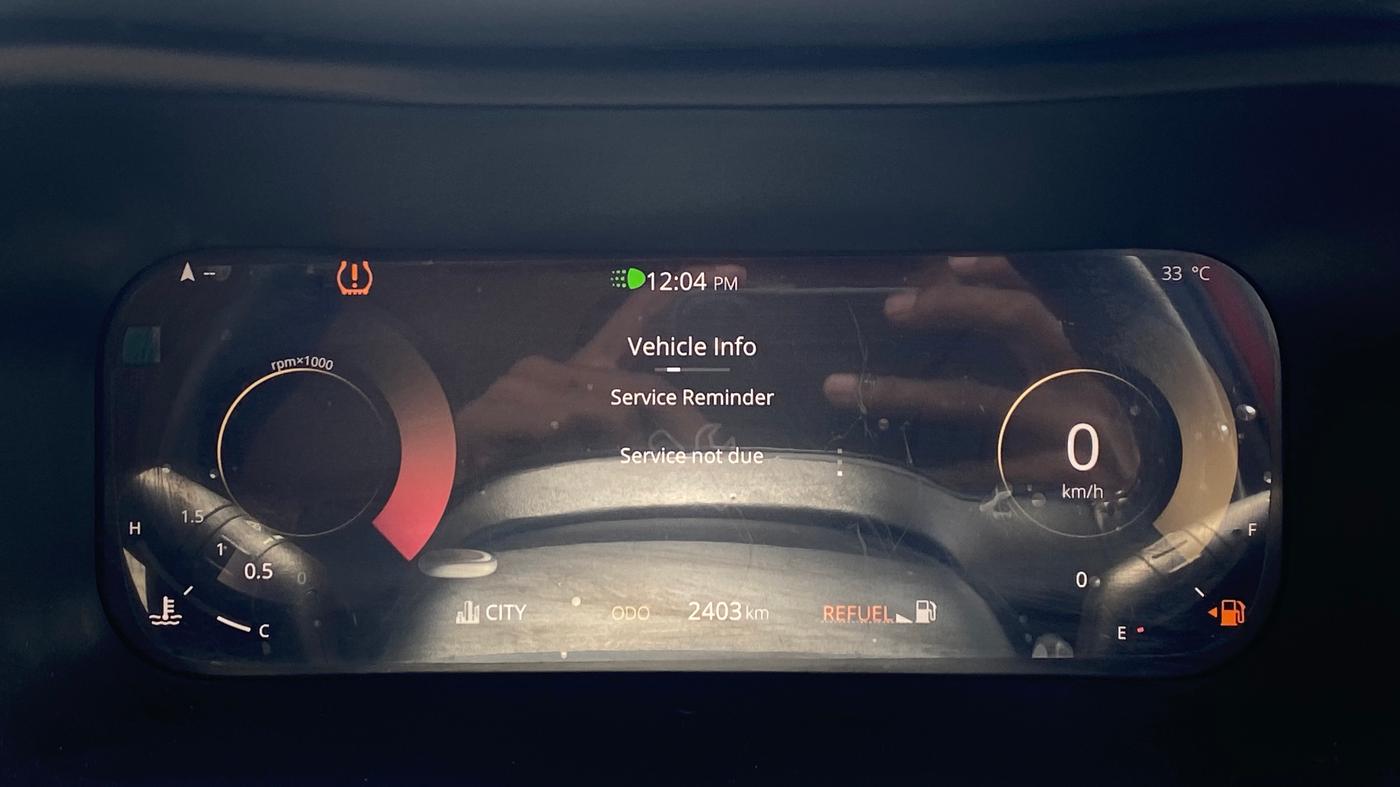 2024 Tata Curvv Accomplished S 1.2 Petrol 6MT, Petrol, Manual, 2,402 km, Odometer Image
