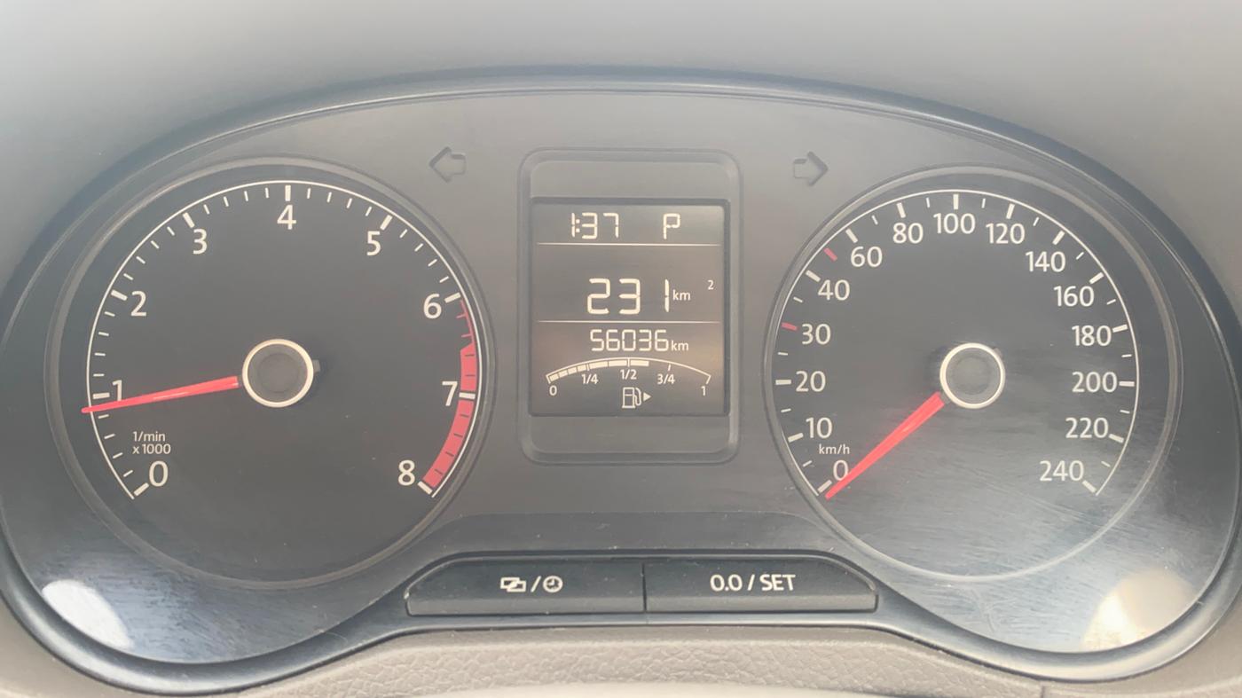 2016 Volkswagen Vento HIGHLINE PETROL AT, Petrol, Automatic, 56,101 km, Odometer Image
