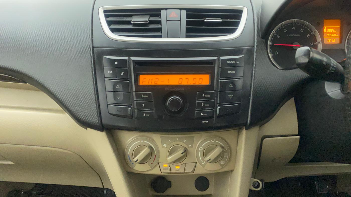 2012 Maruti Swift Dzire VXI, Petrol, Manual, 99,500 km, Air Conditioner