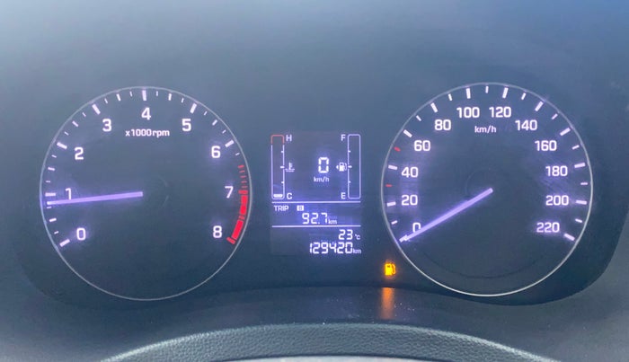 2017 Hyundai Creta SX PLUS 1.6 PETROL, Petrol, Manual, 1,29,390 km, Odometer Image