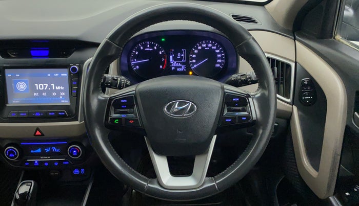 2016 Hyundai Creta SX PLUS AT 1.6 PETROL, Petrol, Automatic, 80,987 km, Steering Wheel Close Up