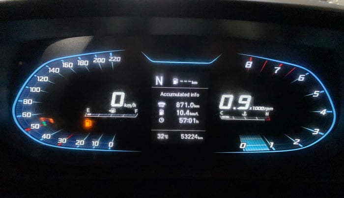 2020 Hyundai NEW I20  ASTA 1.0 TURBO IMT DUAL TONE, Petrol, Manual, 53,221 km, Odometer Image