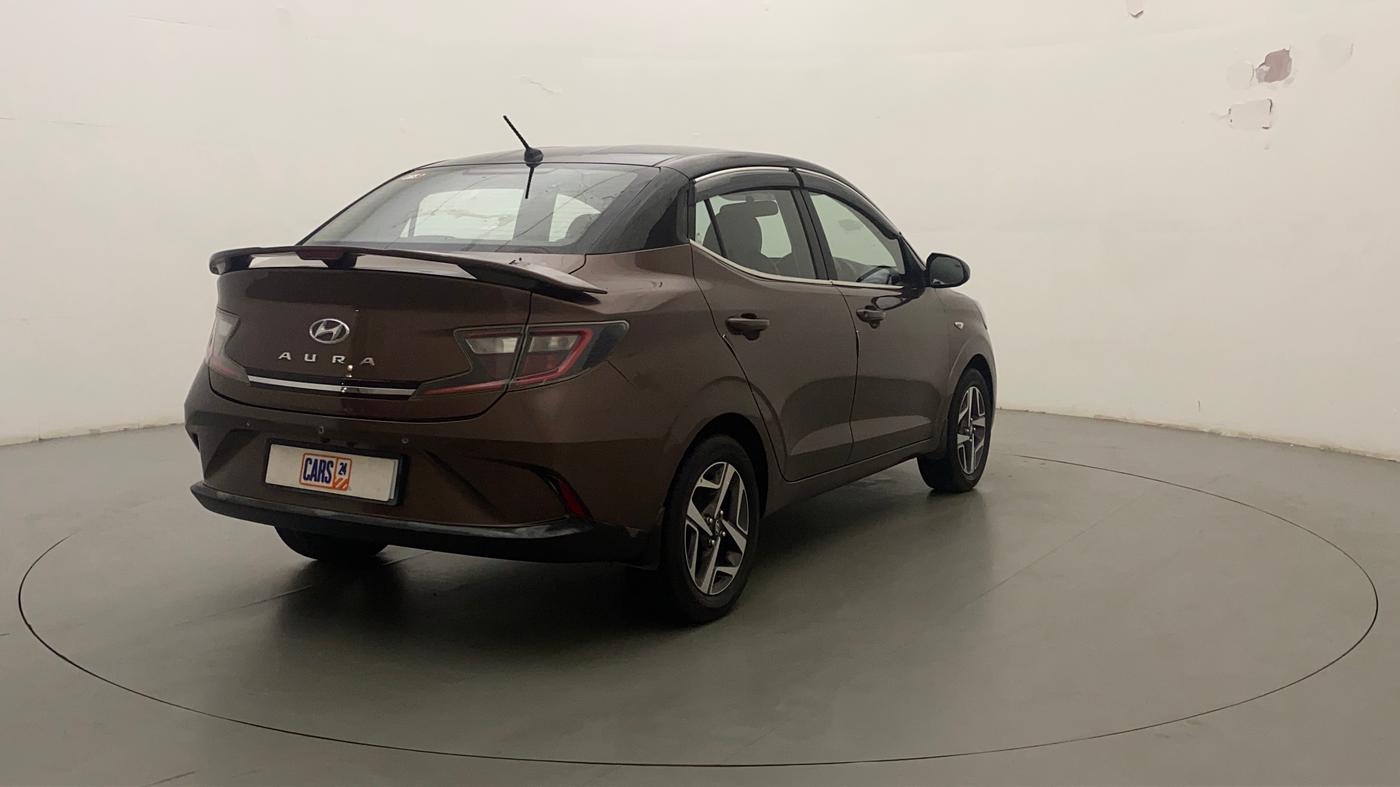 2020 Hyundai AURA S 1.2 CNG, CNG, Manual, 53,948 km, Right Back Diagonal