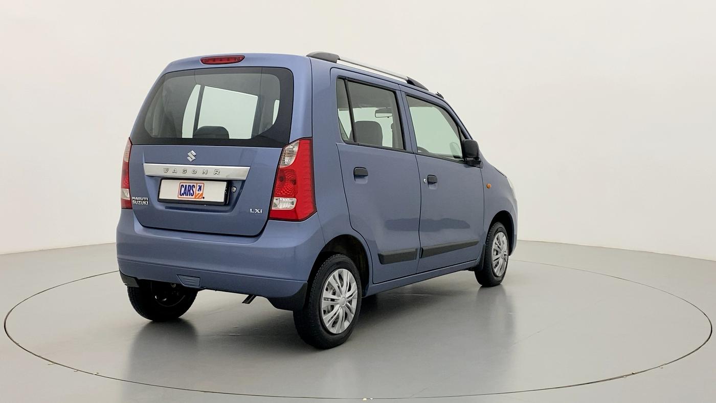 2014 Maruti Wagon R 1.0 LXI, Petrol, Manual, 69,067 km, Right Back Diagonal (45- Degree) View