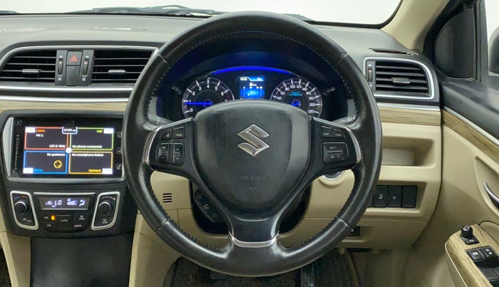 2019 Maruti Ciaz ALPHA 1.5 SHVS PETROL, Petrol, Manual, 1,06,244 km, Steering Wheel Close Up