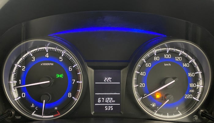2018 Maruti Baleno DELTA 1.2 K12, Petrol, Manual, 67,219 km, Odometer Image