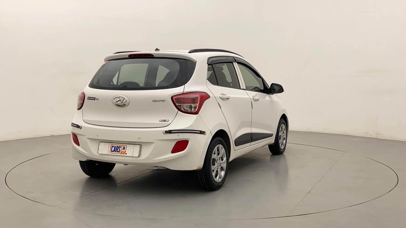 2015 Hyundai Grand i10 SPORTZ 1.2 KAPPA VTVT, Petrol, Manual, 49,429 km, Right Back Diagonal