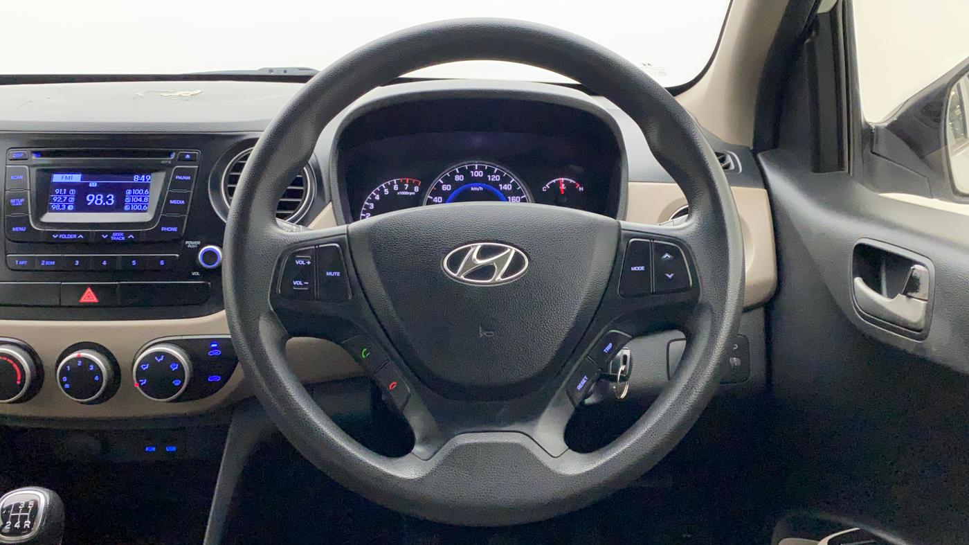 2015 Hyundai Grand i10 SPORTZ 1.2 KAPPA VTVT, Petrol, Manual, 49,429 km, Steering Wheel Close Up