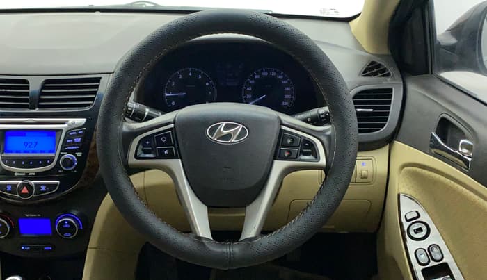 2012 Hyundai Verna FLUIDIC 1.6 VTVT SX AT, Petrol, Automatic, 79,098 km, Steering Wheel Close Up