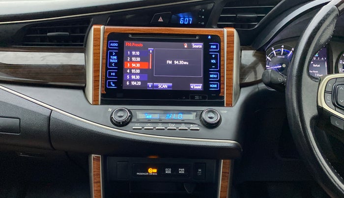 2017 Toyota Innova Crysta 2.7 ZX AT 7 STR, Petrol, Automatic, 91,994 km, Air Conditioner
