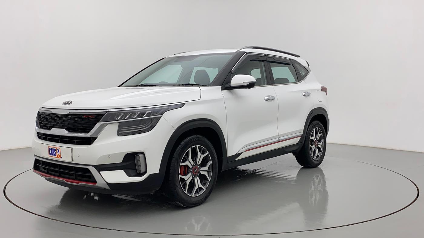 2021 KIA SELTOS GTX PLUS AT 1.5 DIESEL, Diesel, Automatic, 27,118 km, Left Front Diagonal