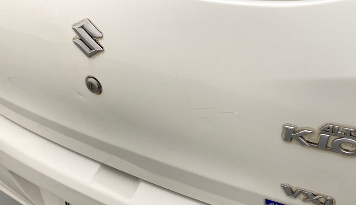 2015 Maruti Alto K10 VXI AMT P, Petrol, Automatic, 55,630 km, Dicky (Boot door) - Minor scratches