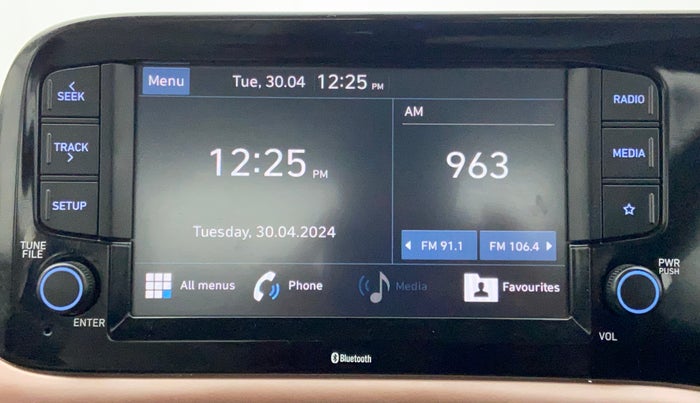 2021 Hyundai AURA SX PLUS 1.2 AMT, Petrol, Automatic, 38,710 km, Infotainment System