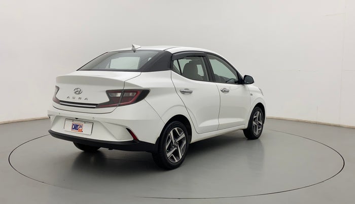 2021 Hyundai AURA SX PLUS 1.2 AMT, Petrol, Automatic, 38,710 km, Right Back Diagonal