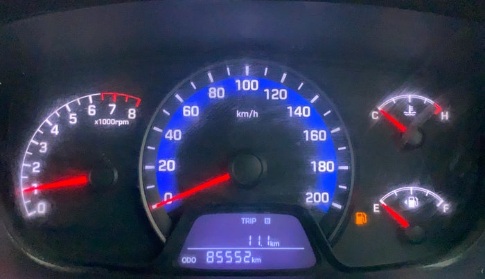 2014 Hyundai Xcent S 1.2, Petrol, Manual, 85,604 km, Odometer Image