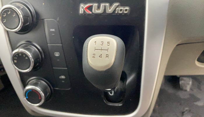 2017 Mahindra Kuv100 K6 PLUS 6 STR, Petrol, Manual, 1,23,281 km, Gear Lever